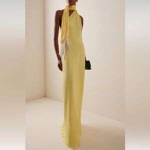 Elegant Yellow Maxi Dress